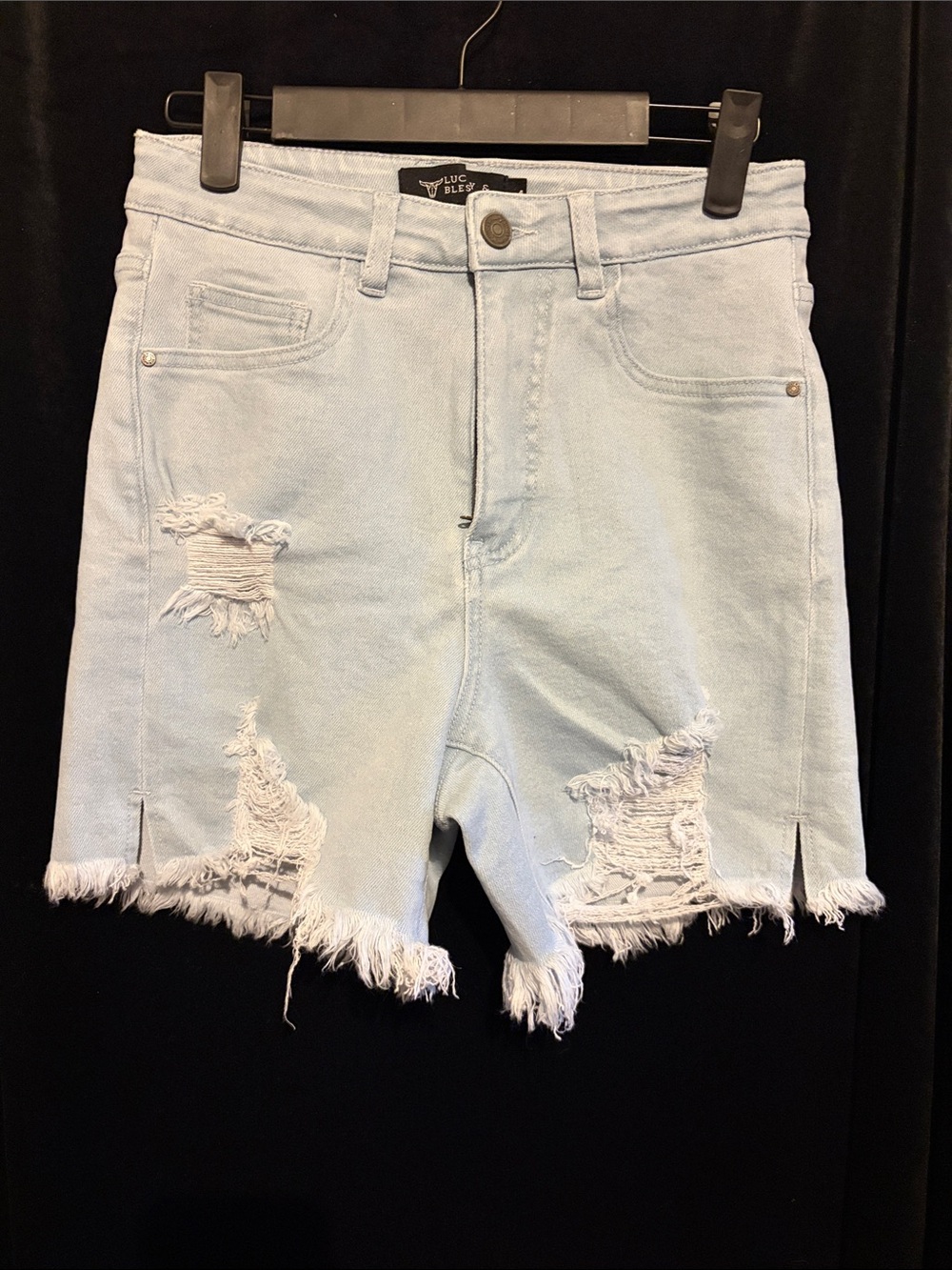 NWT lucky & blessed distressed shorts size 4